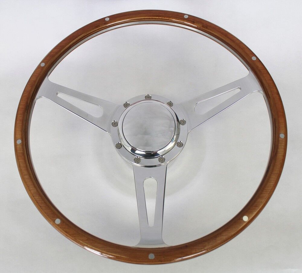 1967 1968 Buick Skylark GS GT 9 Hole Retro Steering Wheel Polished Kit 15\