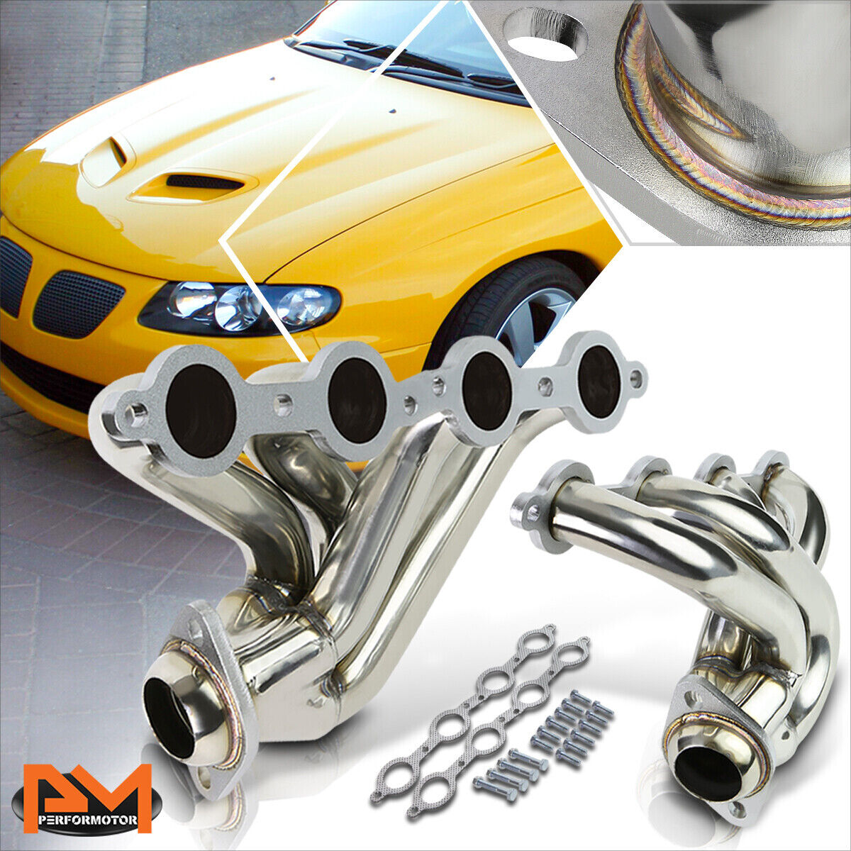 For 04-06 Pontiac GTO 5.7/6.0L V8 Stainless Steel Racing Exhaust Header Manifold