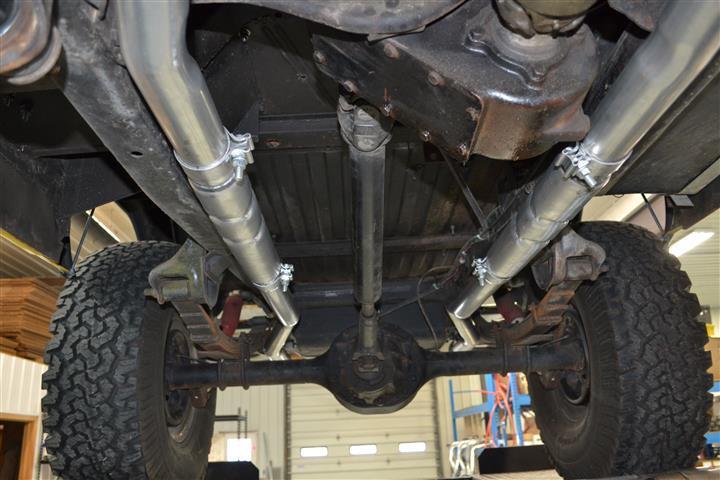 Early Bronco 66-77 Long Tube Hedman Header Dual Chambered exhaust