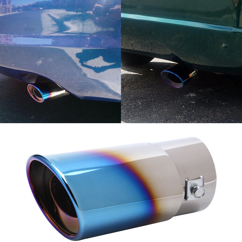 For Cadillac CTS CTS-V Blue Car Exhaust Pipe Tip Tail Muffler Stainless Steel