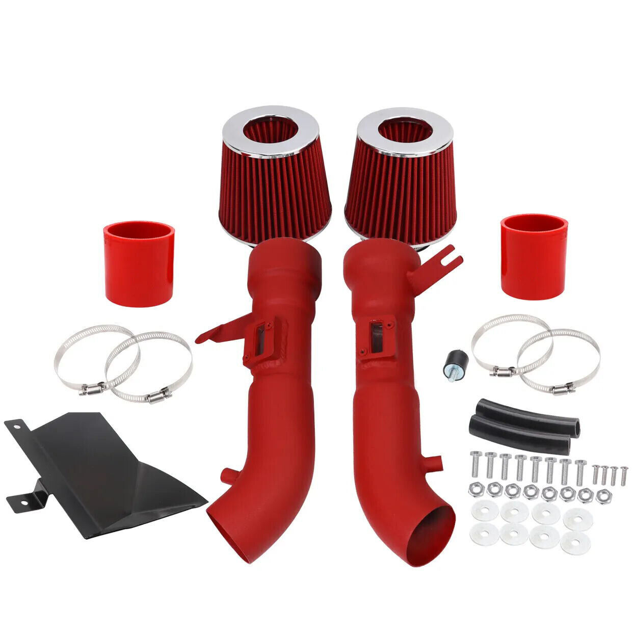 Cold Air Intake System Fits For Nissan 370Z with 3.7L V6 Engine Infiniti G37 Red