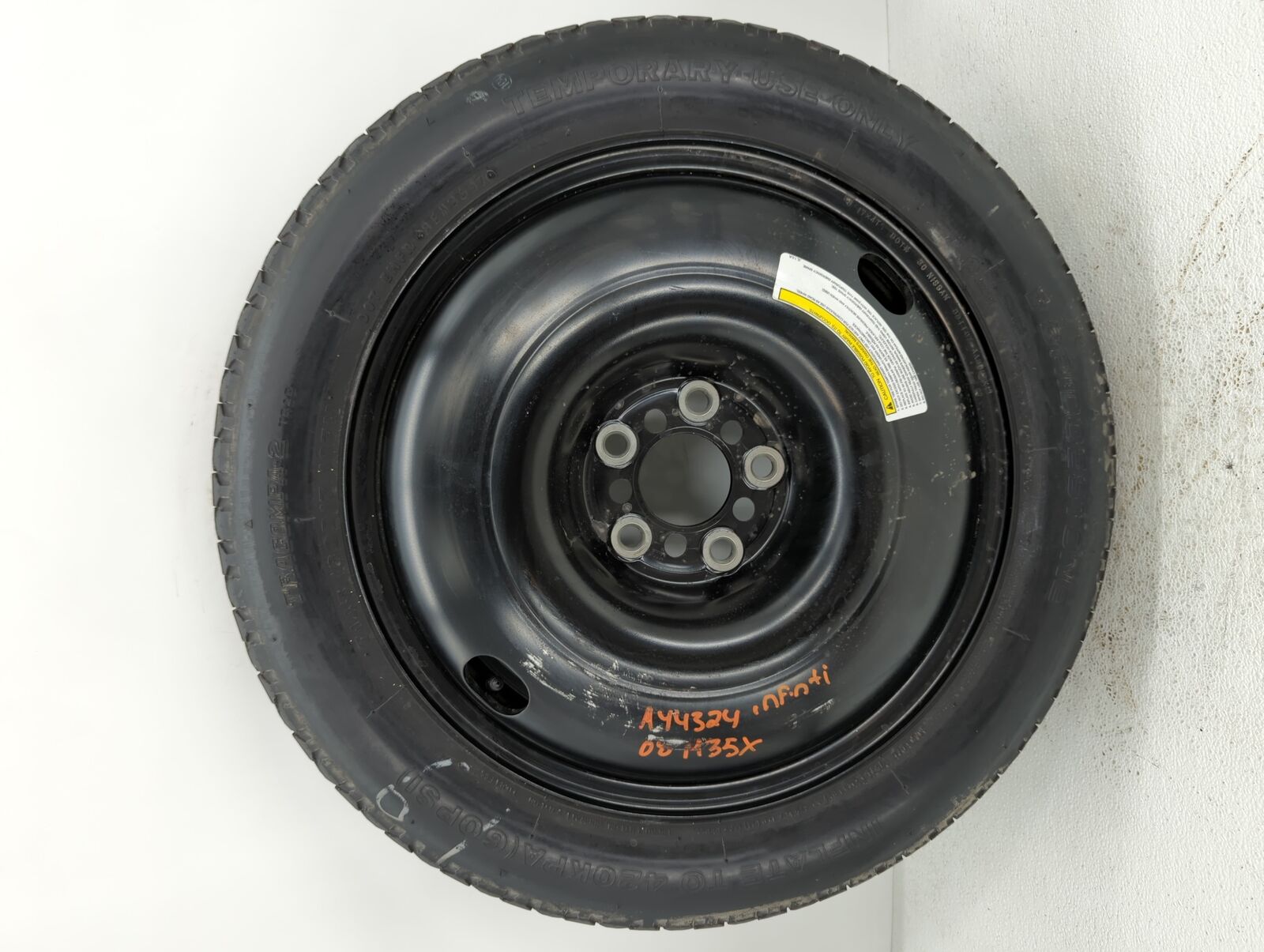 2006-2010 Infiniti M35 Spare Donut Tire Wheel Rim Oem GPUSM