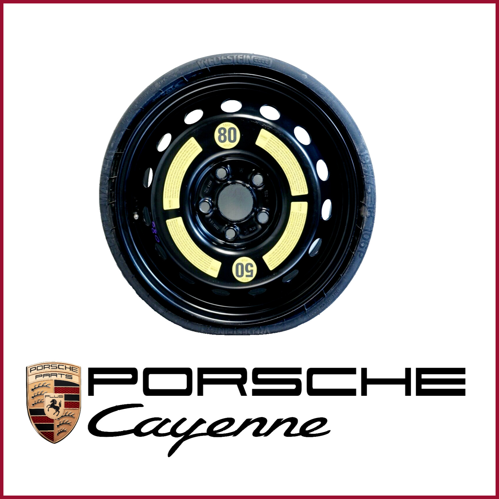 2003-2010 porsche cayenne donut spare tire wheel rim oem