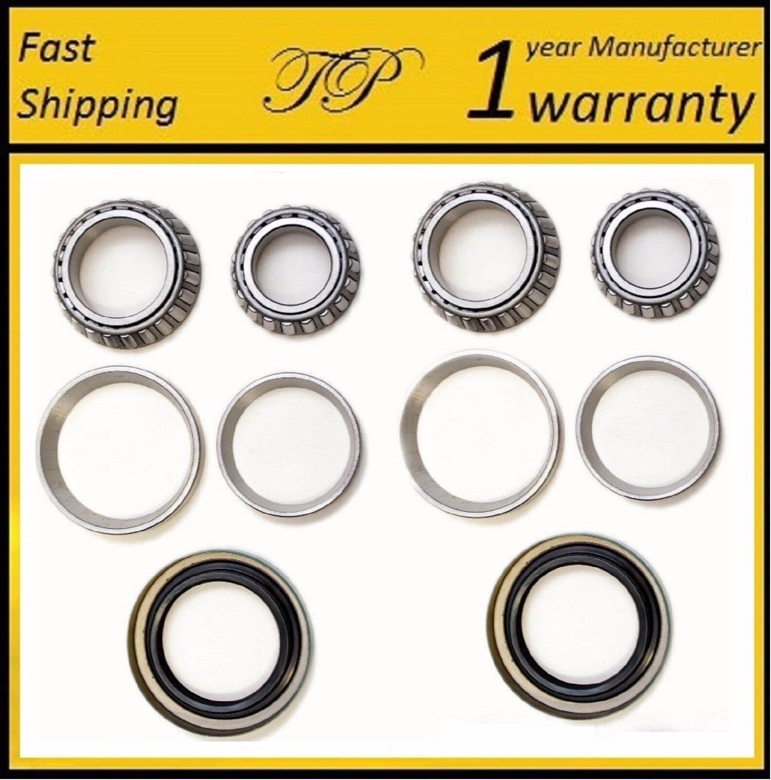 Front Wheel Bearings & Seals Set For 1970-1973 Ford Torino (2WD 4WD)