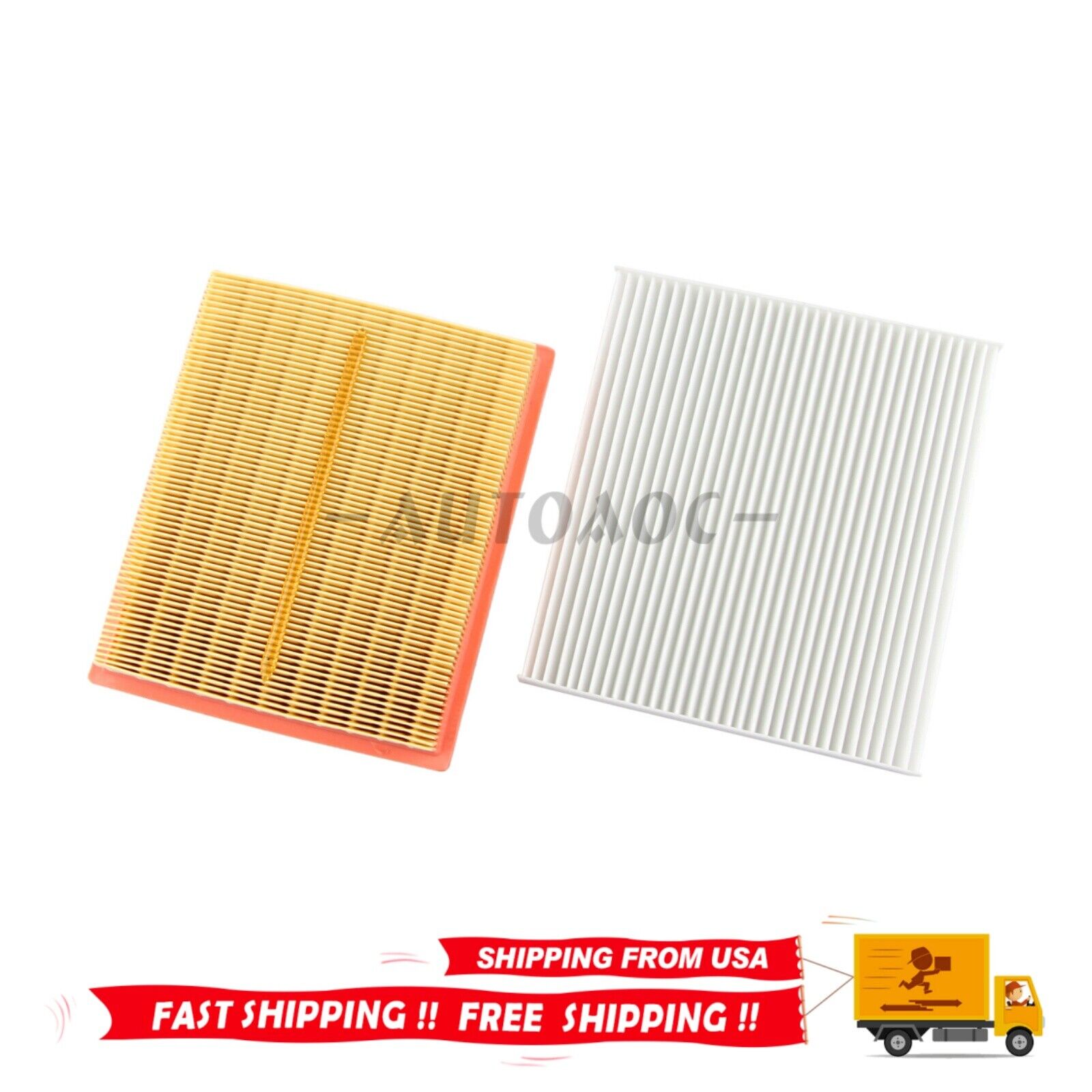For 2010-2015 Toyota Prius 4-Door l4 1.8L Engine & Cabin Air Filter Combo Set