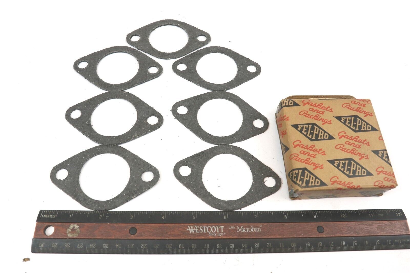 1933-1939 WILLYS EXHAUST GASKETS LOT OF 7 NORS NEW IN BOX