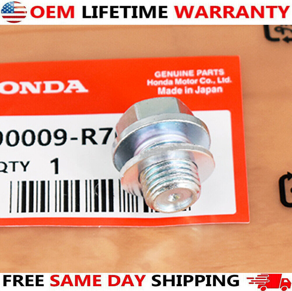 OEM For Honda/Acura Engine Oil Pan Drain Bolt Plug with Washer 90009-R70-A00 USA