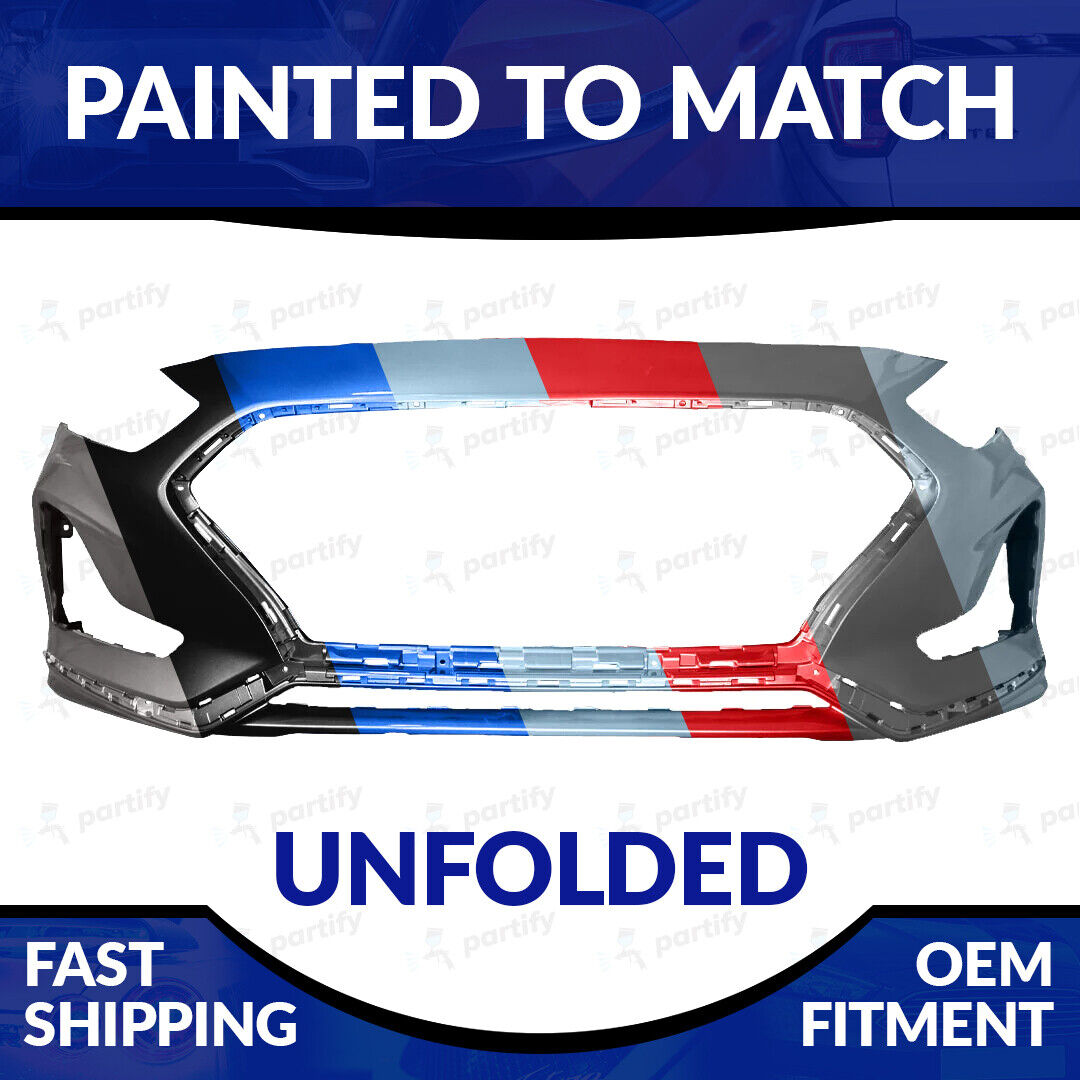 NEW Painted Unfolded Front Bumper For 2018-2019 Hyundai Sonata Non-Sport