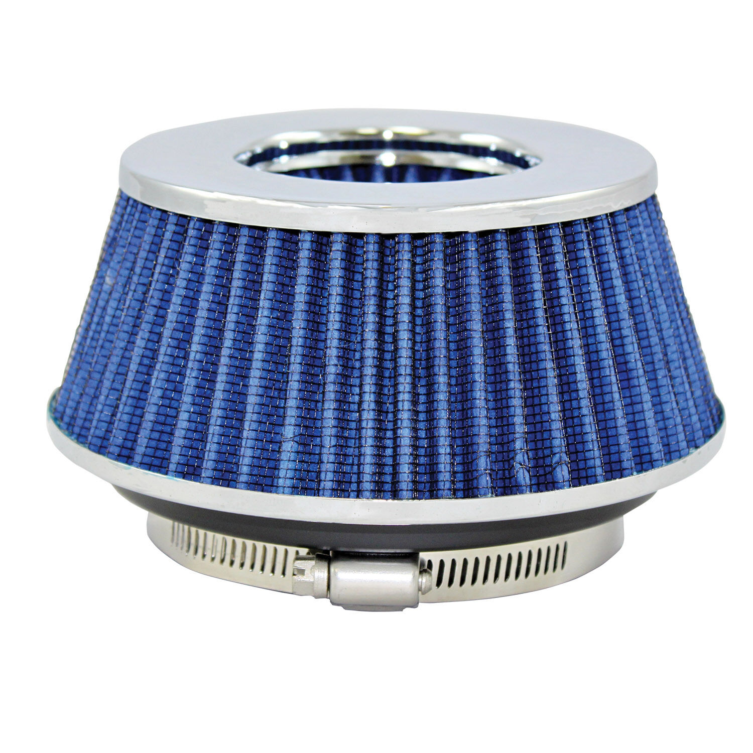 Small Blue Universal Cone Intake Air Filter 2.625\