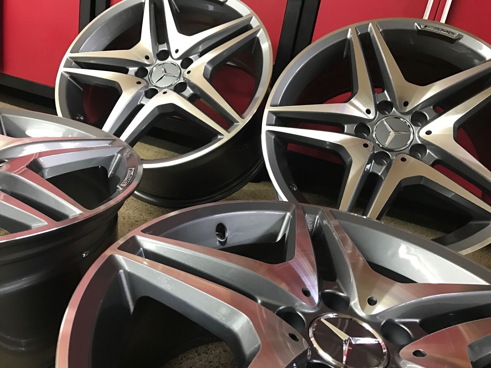 MERCEDES 19 IN CLS63 RIMS WHEELS SET4 NEW FITS ALL CLS550 CLS500 CLS55 CLS AMG