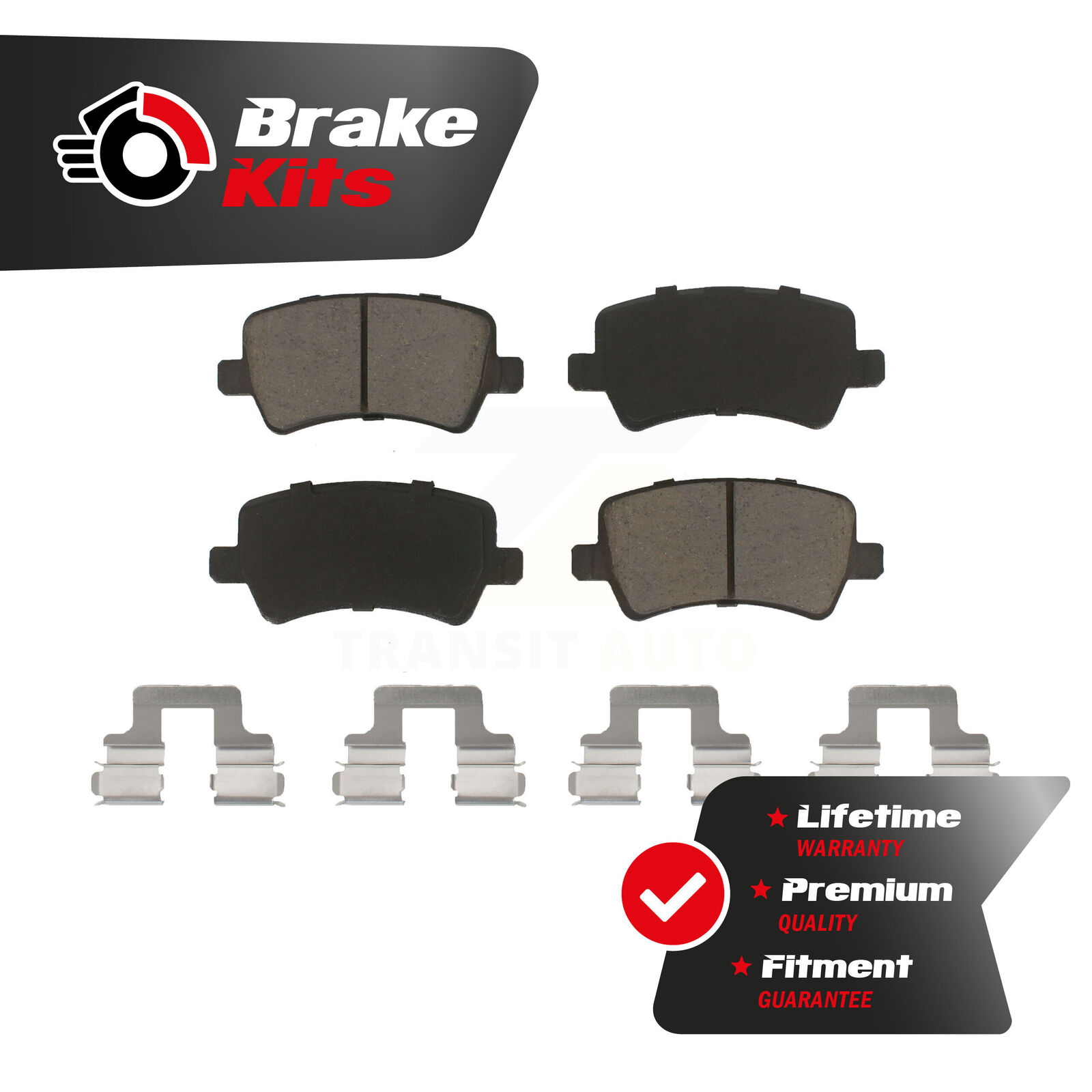 Rear Ceramic Brake Pads Set For 2010-2017 Volvo XC60 2011-2018 S60
