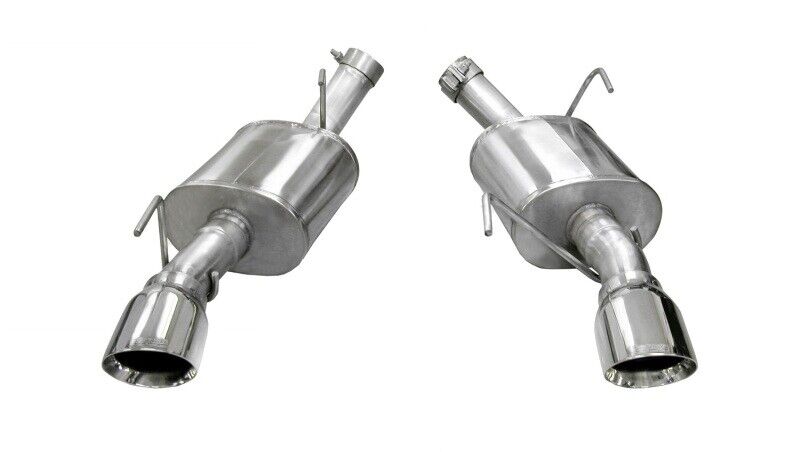 Corsa Polished Xtreme Axle-Back Exhaust Fits 05-10 Ford Mustang Shelby GT500 5.4