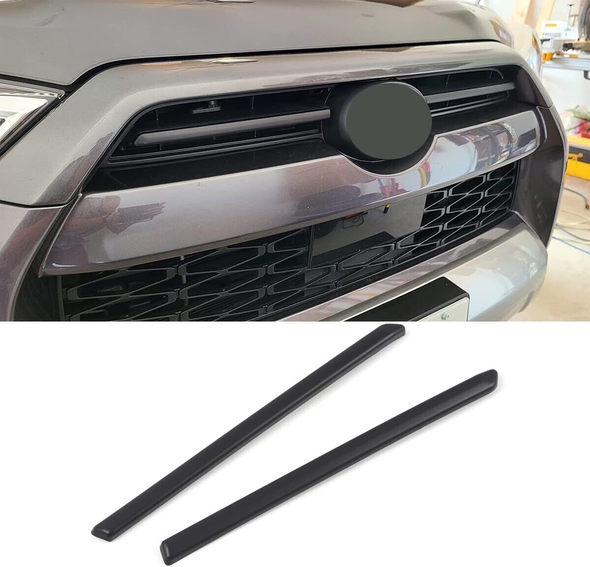 For Toyota 4Runner TRD Pro, Sport 2020-2023 Matte Black Front Grille Cover Trims