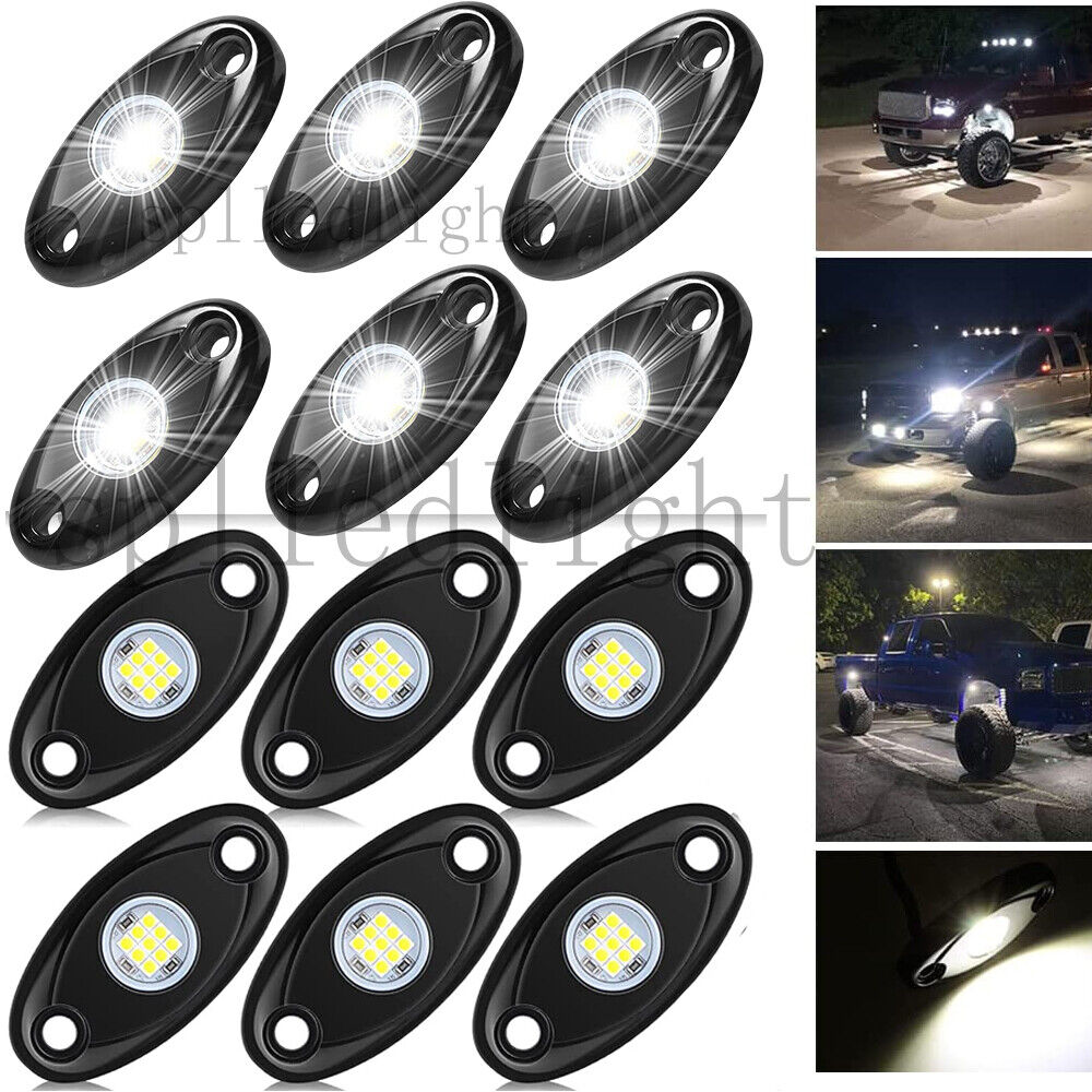 12pcs 6000K LED Rock Wheel Lights fitChevy Silverado 1500 2500HD 3500 1999-2023