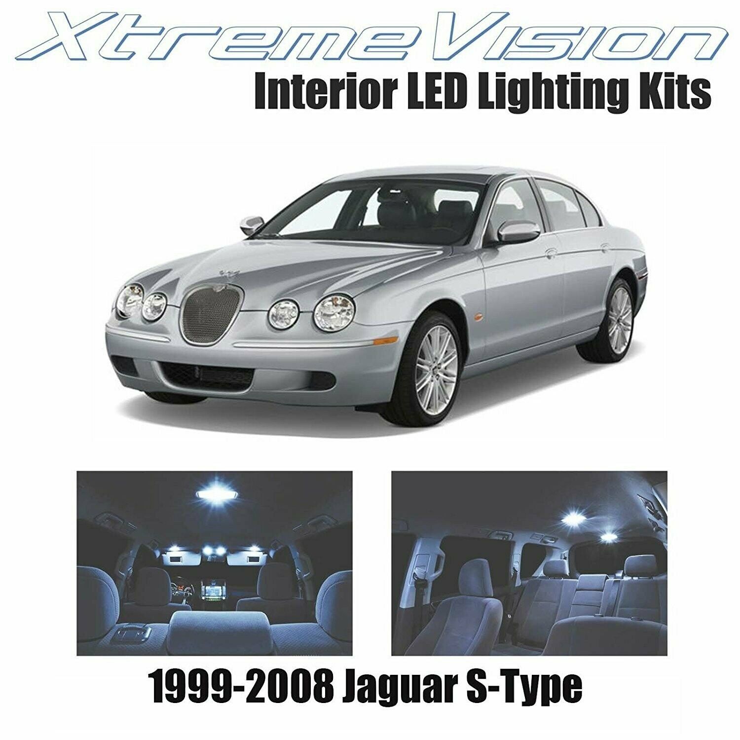 XtremeVision Interior LED for Jaguar S-Type 1999-2008 (14 PCS) Cool White