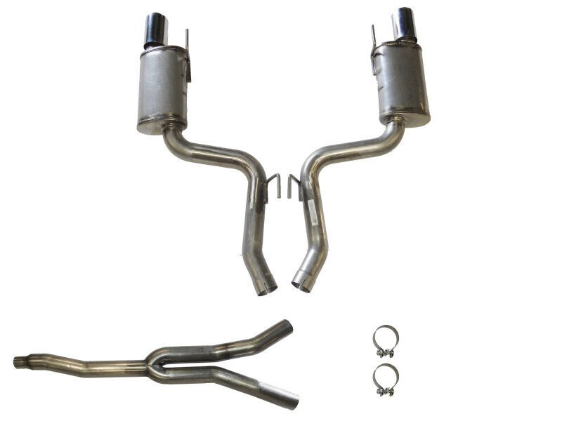 JBA Exhaust Cat Back Mustang 15-23 Ecoboost 2.3 Stainless S550 Dual 3 Inch SS