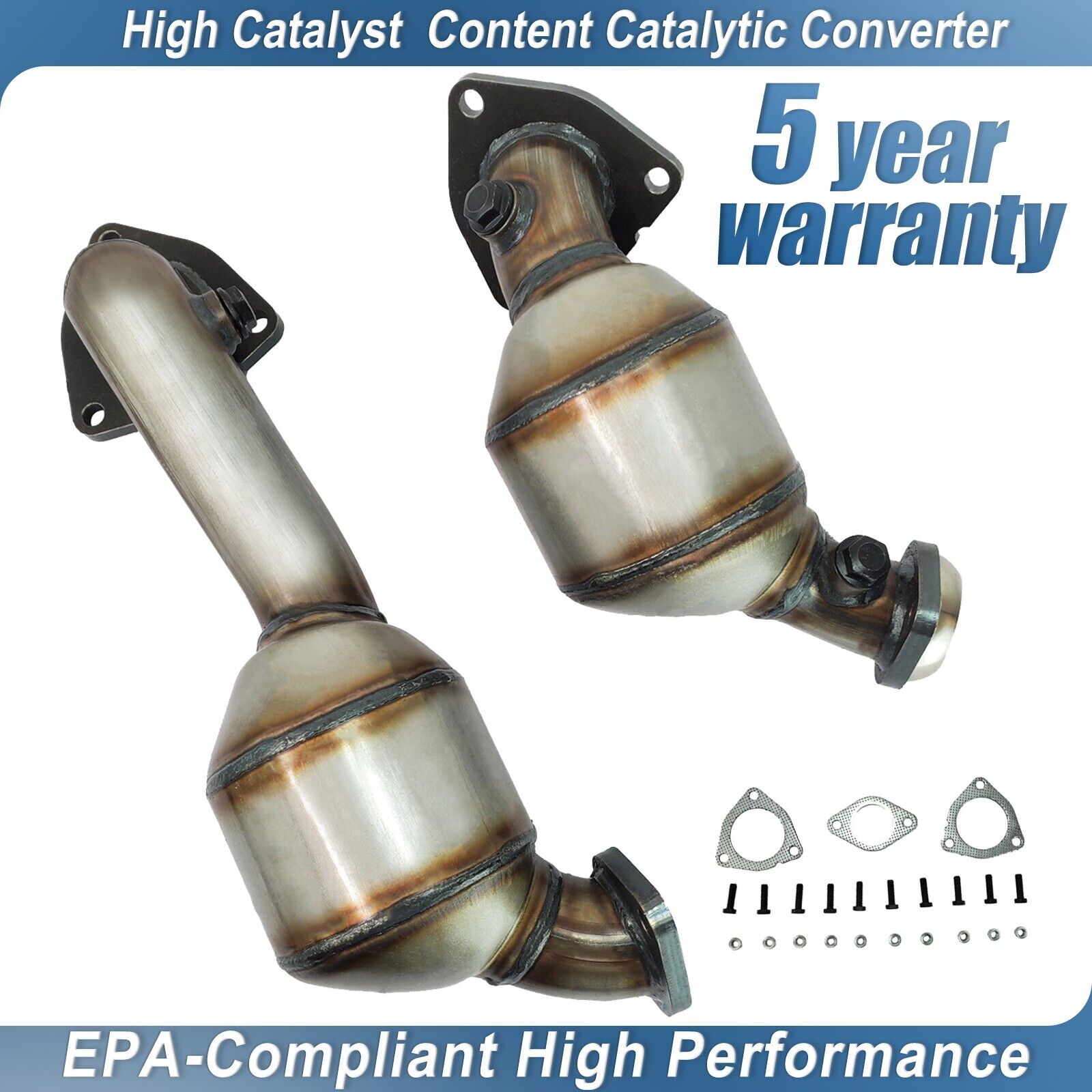 Right & Left Catalytic Set for 2010-2016 Ford & Lincoln 3.5L TURBO In Stock New