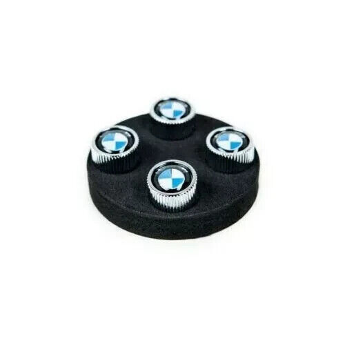 Valve Stem Caps, Tire Valve Stem Caps for BMW, 4 Pcs Silver