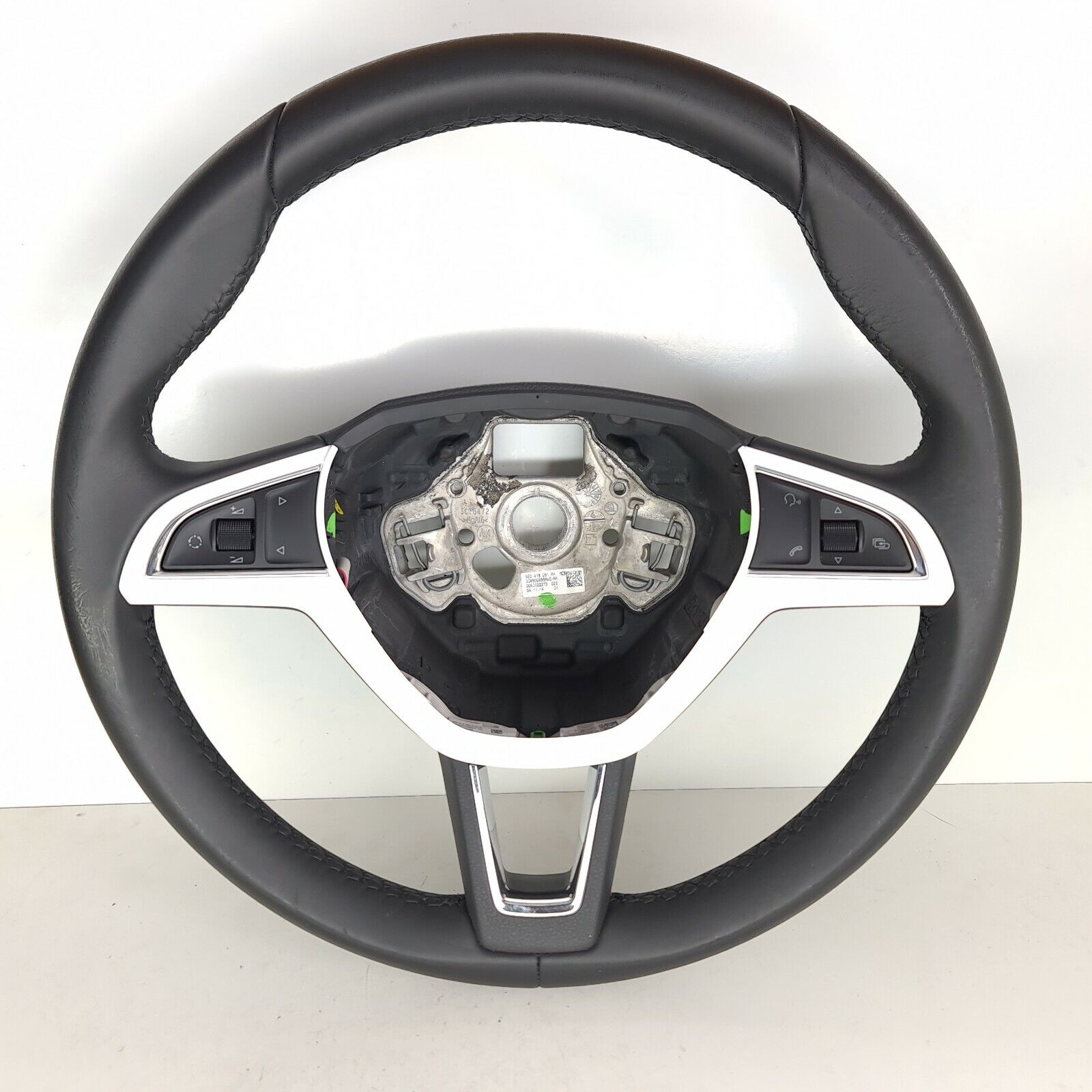 SKODA FABIA 2015 Multifunction Leather Steering Wheel 5E0419091AH