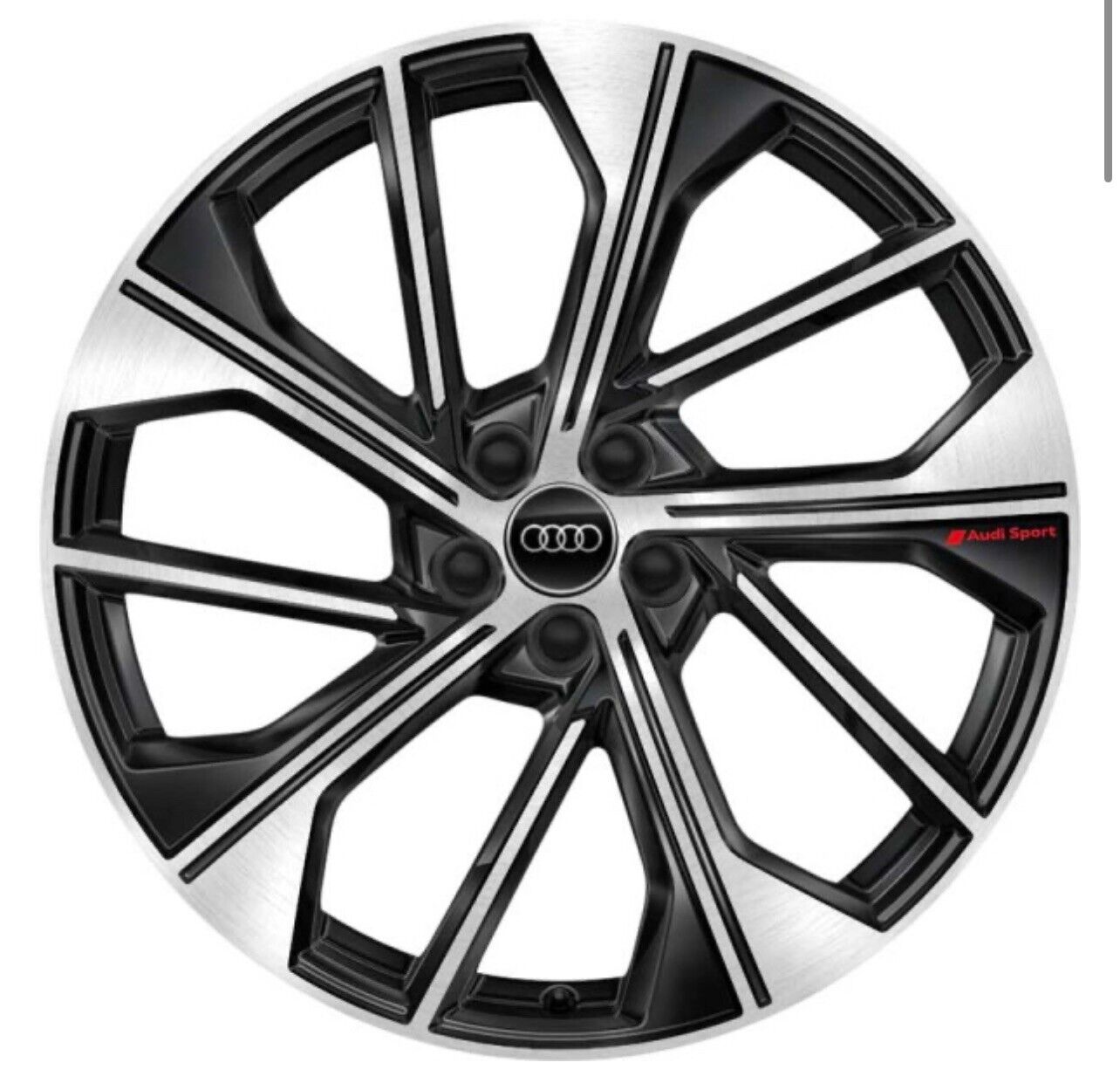 2022 Audi Sq5 Wheel ALY12041 Rim Black Machined #80A601025BQ
