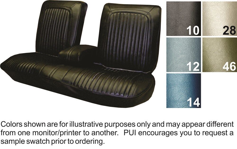 1968 Oldsmobile Cutlass Supreme Coupe Front & Rear Seat Covers - PUI