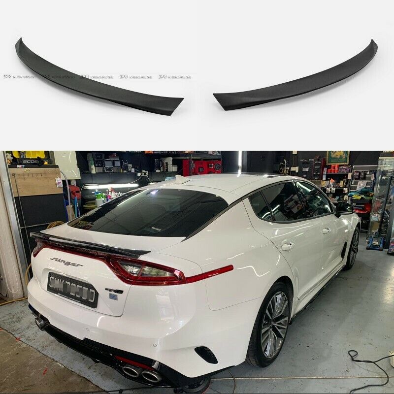 For Kia Stinger Type G Rear Trunk BootLid Spoiler Wing Addon FRP Unpainted Trim