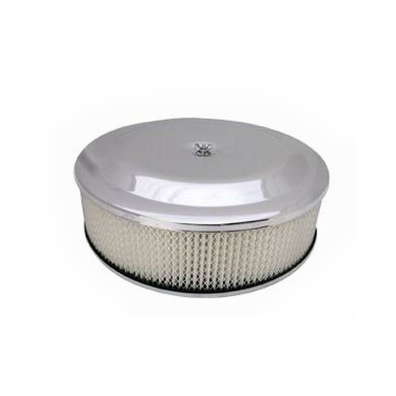 Bandit Air Cleaner Assembly 2383K; Chrome Steel 14\