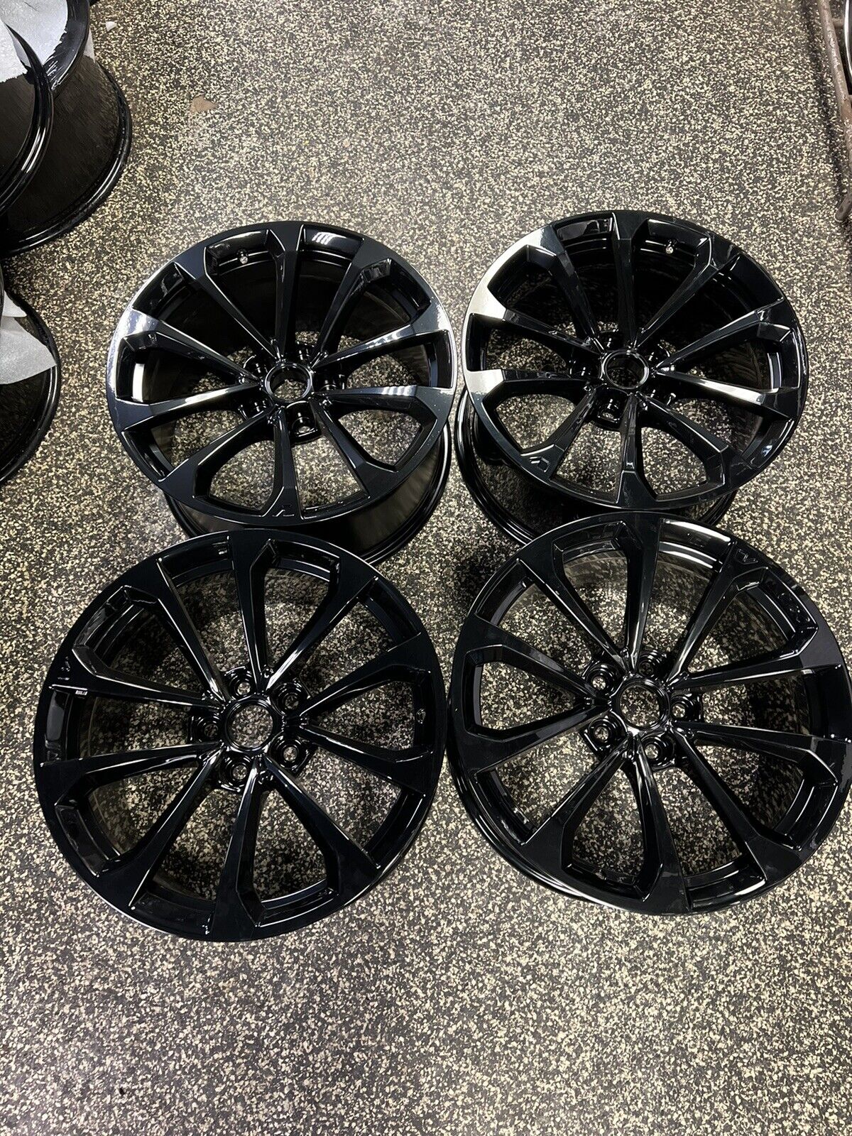 19x9.5 19x10 Cadillac CTS-V Black Factory OEM Wheels 2016-2019 set 4 