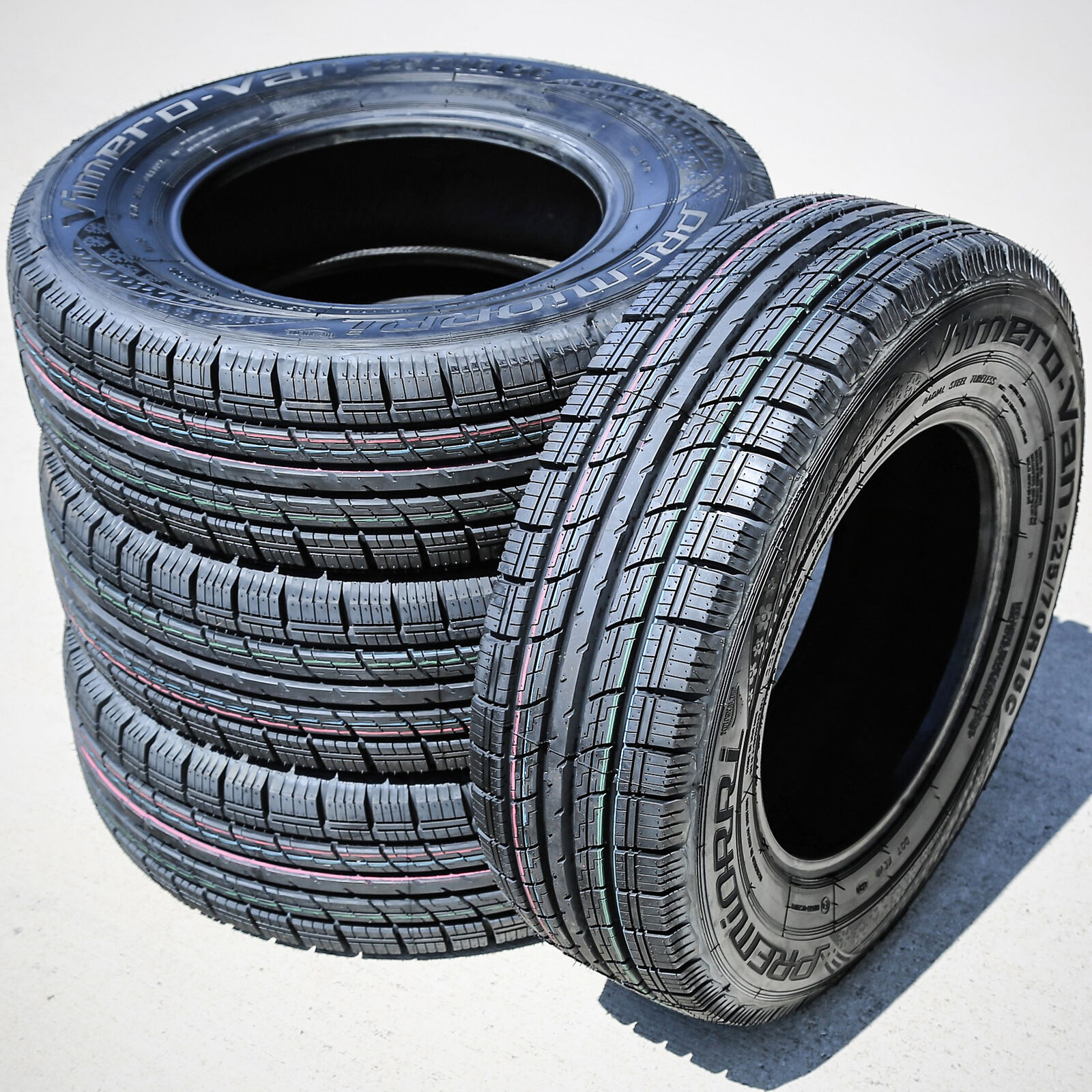 4 New Premiorri Vimero-Van 225/70R15C 112/110R Commercial Tires