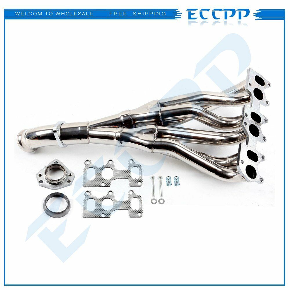 STAINLESS RACING MANIFOLD HEADER/EXHAUST FOR 92-04 VW JETTA/GOLF/GTI MK4 2.8 VR6