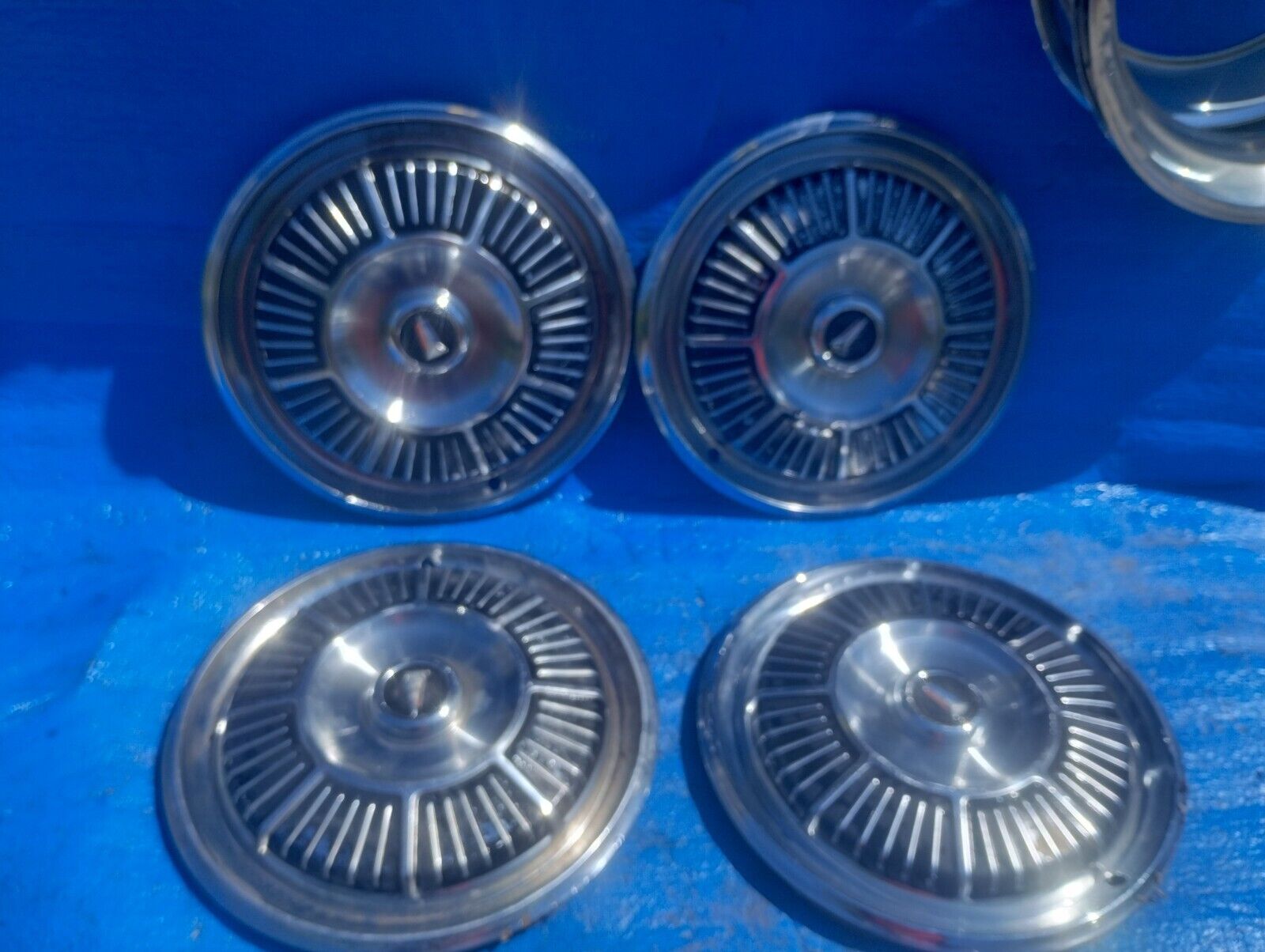  1965 Plymouth Fury 14 inch hubcaps wheel covers Set