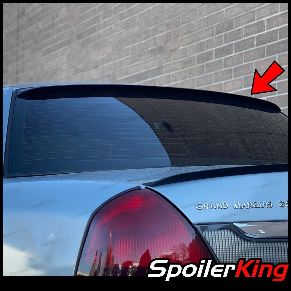 SpoilerKing Rear Window Roof Spoiler (Fits: Ford Crown Victoria 1997-2012) 284R