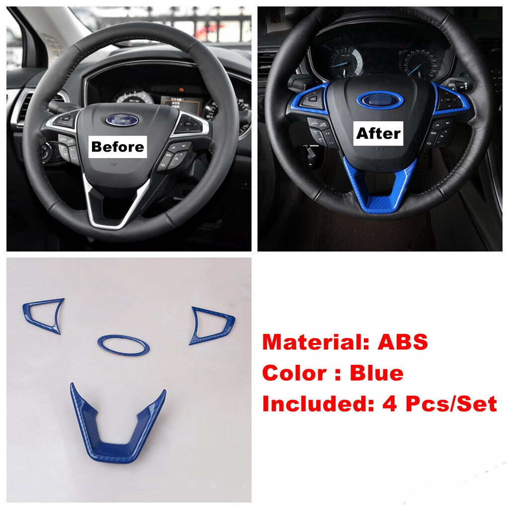 Accessories Steering Wheel Button Cover Trim For Ford Mondeo Fusion 2013 - 2020