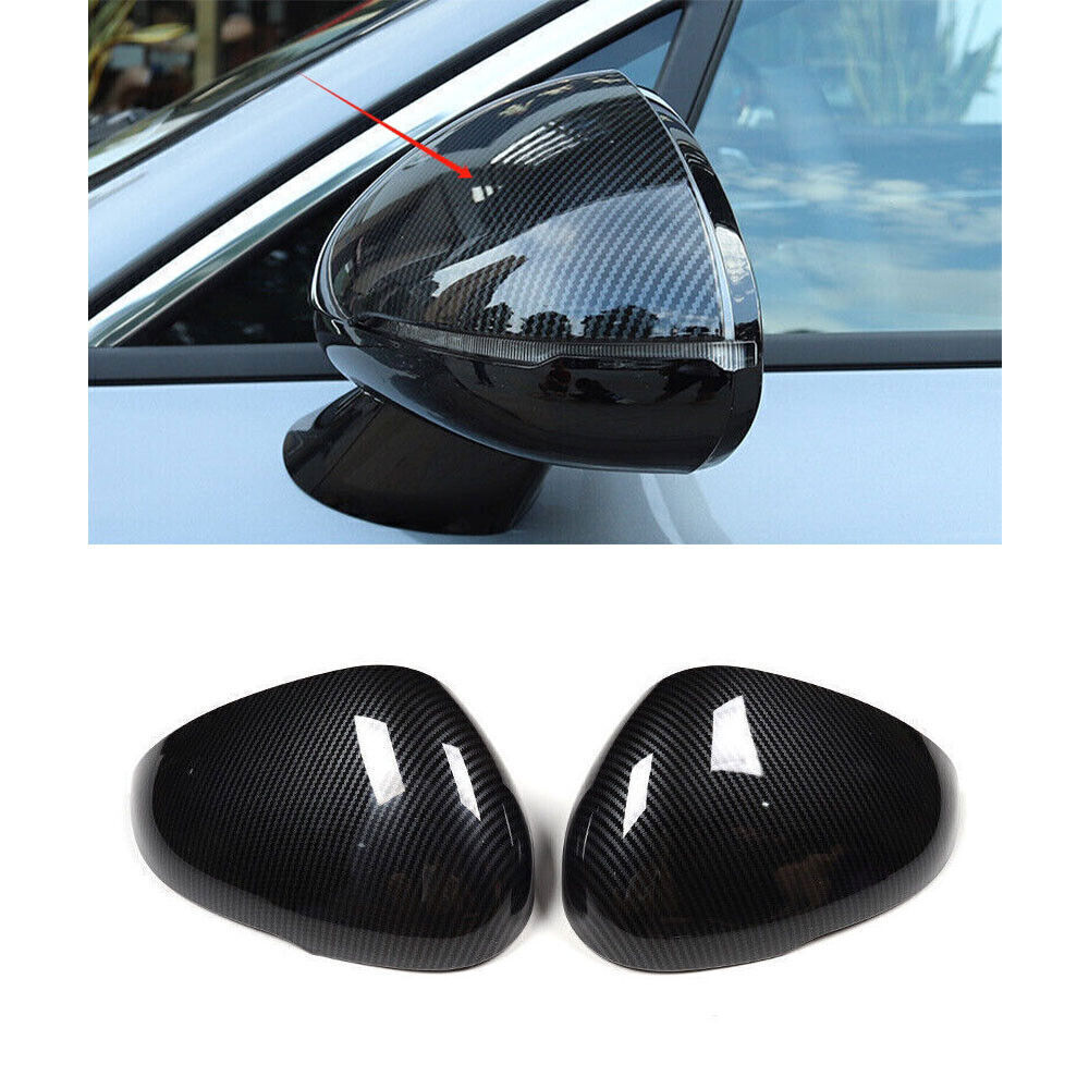 For Kia K5 Optima 21-2024 Carbon Fiber pattern Rear View Mirror Cover Trim 2p