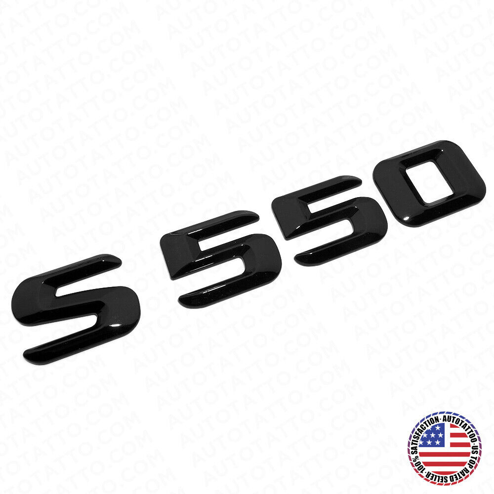 14-17 S 550 AMG Letter 3D Emblem Trunk Logo Nameplate Badge Decorate Gloss Black