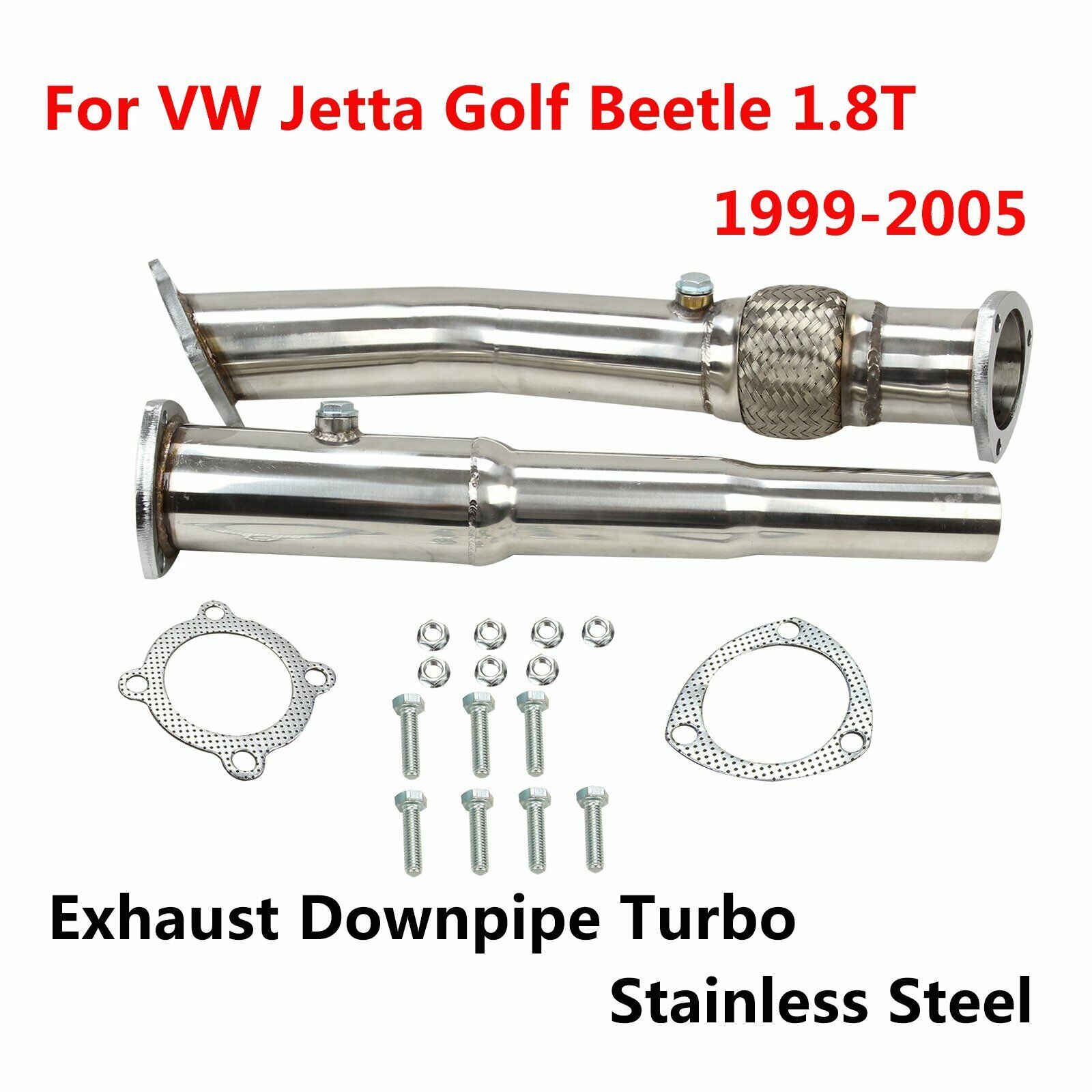 For 99-05 VW Jetta Golf Beetle 1.8T Exhaust Pipe Turbo Stainless