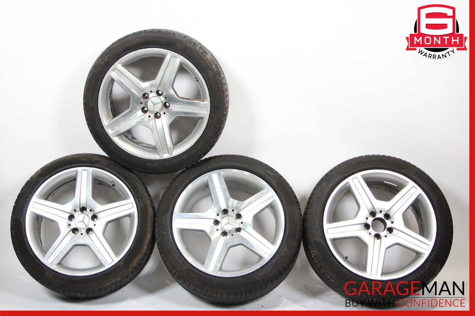 07-14 Mercedes S350 CL500 Factory Staggered 9.5x8.5 Wheel Tire Rim Set of 4 R19