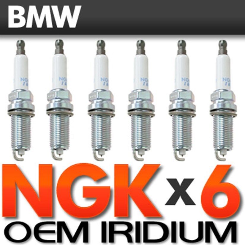 BMW NGK Laser Iridium OEM Spark Plugs 6 PC Set N51/N52 E60,E70,E83,E90 2006-2010