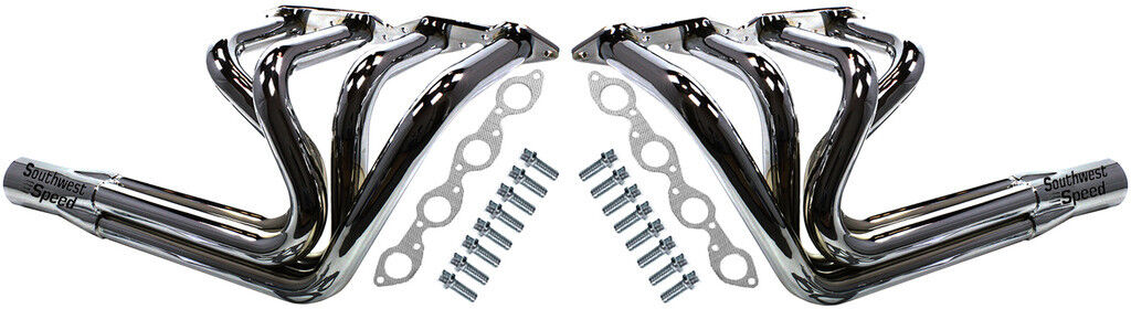 NEW SPRINT ROADSTER HEADERS,T-BUCKET,MODEL A,POLISHED,BIG BLOCK CHEVY,366-502CI