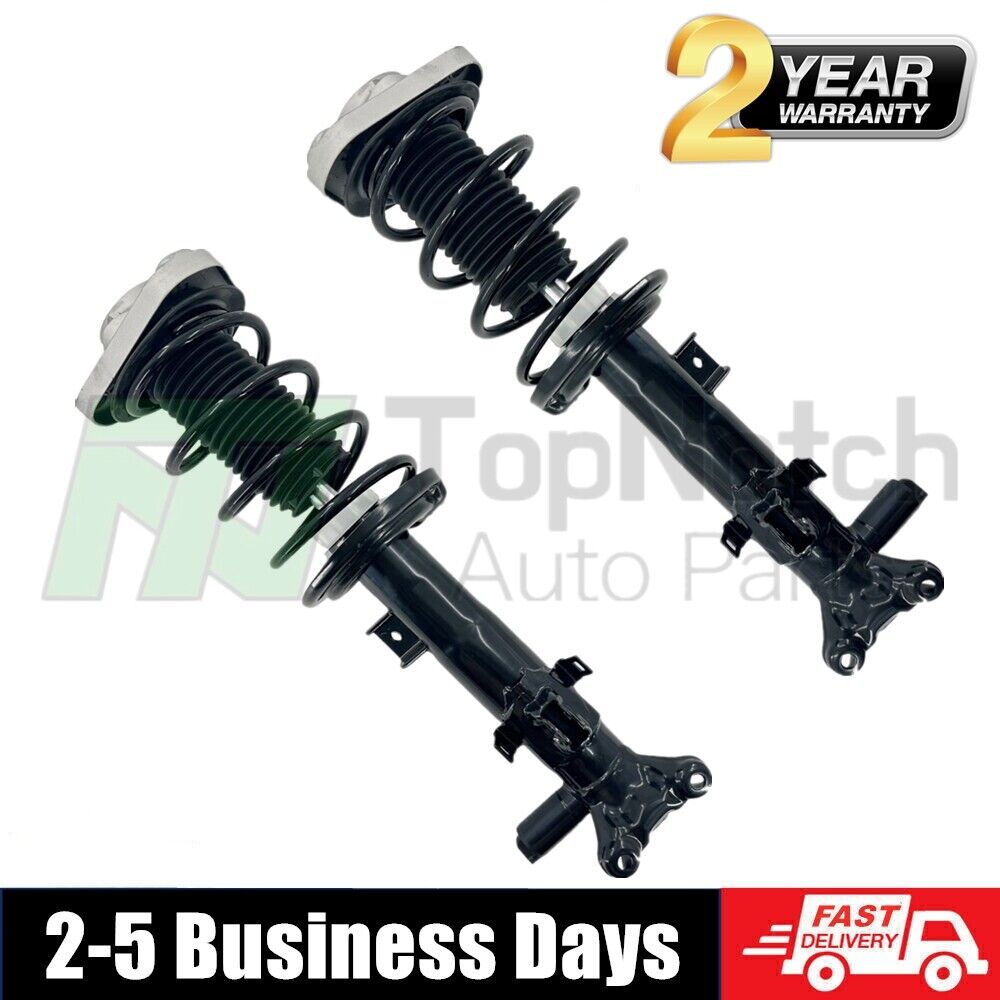 Pair Front Shock Struts Assys ADS Fit Mercedes W218 W212 CLS63 E63 AMG RWD 2010-