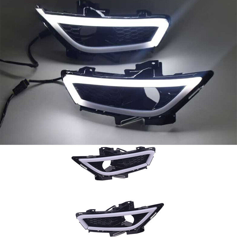Two-color For Ford Mondeo Fusion 2013-16 Front Bumper LED Fog Light  Turn Signal