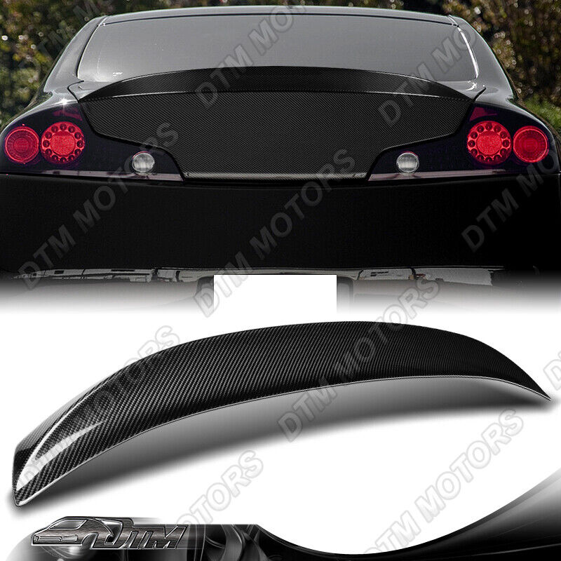 For 03-07 Infiniti G35 Coupe 2-DR STP-Style 100% Carbon Fiber Trunk Spoiler Wing
