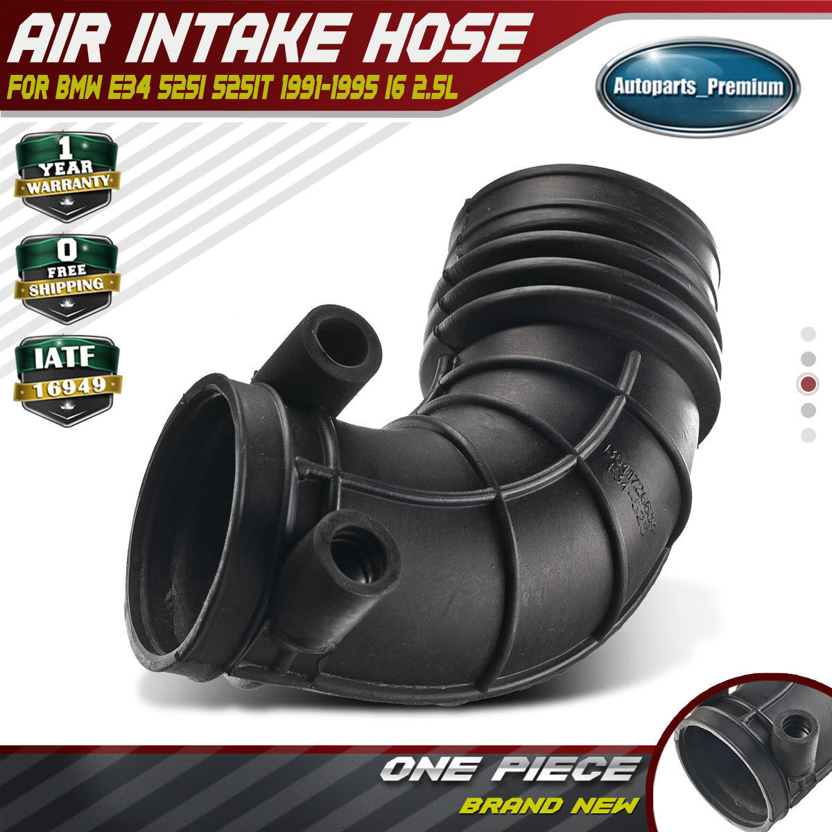 Air Flow Meter Boot Intake Hose to Throttle for BMW E34 525i 525iT 1991-1995 M50