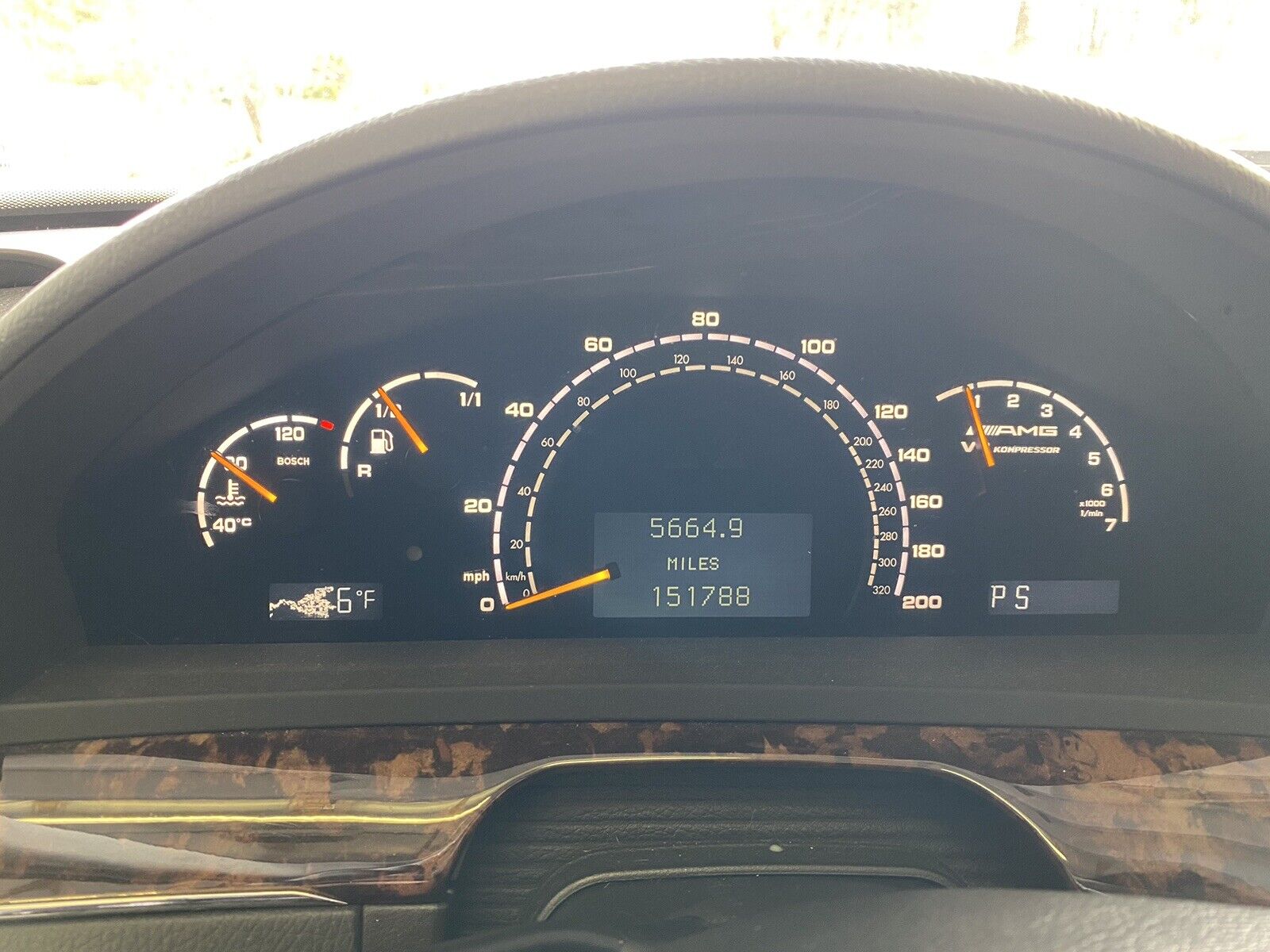 03-06 Mercedes W220 S55 AMG Instrument Cluster Speedometer 2205408447 OEM 151k