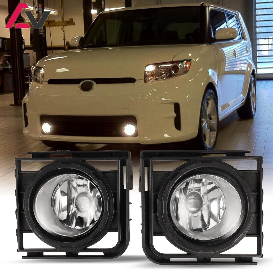 For Scion xB 2011-2015 Clear Lens Pair Fog Light Lamp w/Wiring+Switch Kit Bulbs