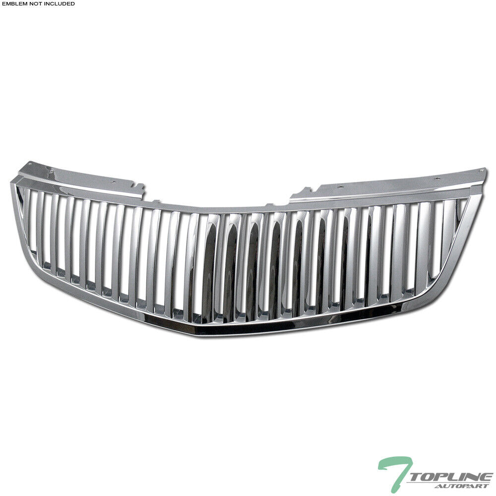 Topline For 2006-2011 Cadillac DTS Vertical Front Hood Bumper Grille - Chrome