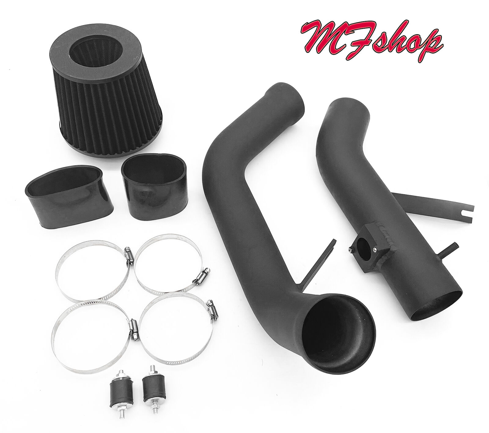 Coated Black 2PC Cold Air Intake Kit For 2006-2011 Mitsubishi Eclipse 3.8L V6