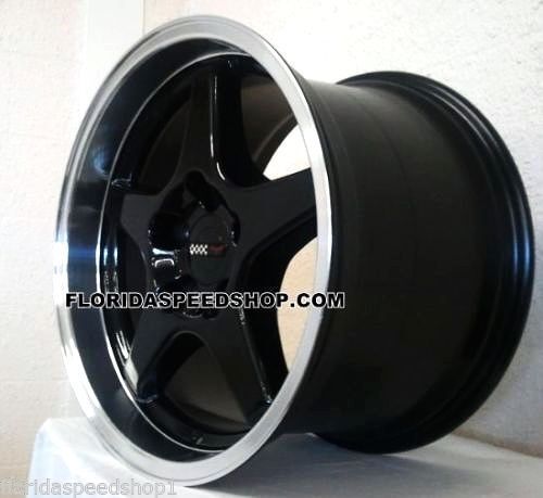 C4 ZR1 Black/machined Corvette Wheels Rims 17x9.5/17x11