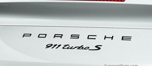  Porsche 911 Turbo/S Emblem High Gloss Black With template