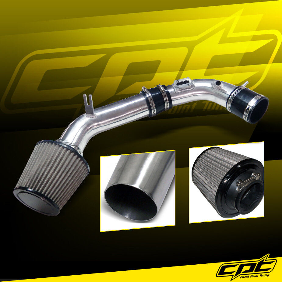 For 10-12 Ford Fusion 2.5L 4cyl Polish Cold Air Intake + Stainless Air Filter